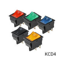 KCD4 สวิตช์กระดก ยางกันน้ำ ไฟบ้าน 25 x 31 มม. 250V/15A 125V/20A 3ขา 4ขา,3 Pins, 4 Pins Rocker Switch ON OFF AC Power