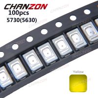 【✱2023 HOT✱】 fuzou528581 100ชิ้น5730ชิป Smd 5630แอลอีดีติดพื้นผิวสีเหลือง0.2 W 60ma ลูกปัด2V โคมไฟ Led ไดโอดเปล่งแสงหลอดไฟแสงจ้ามาก0.2 W