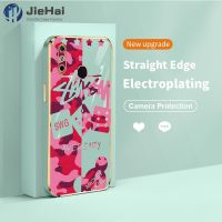 JieHai สำหรับ infinix Smart 4 4C 5 Hot 10 Lite หรูหราสีชมพู Mickey DICE กันชนป้องกันโทรศัพท์ Case