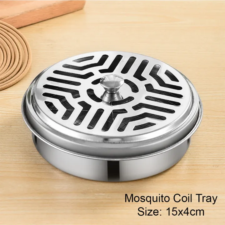 Mosquito Coil Holder With Fireproof, Mosquito Coils Plate Sandalwood
