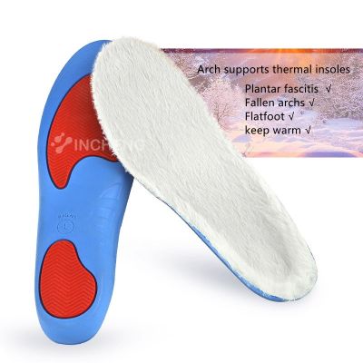 Keep Warm Heated Insoles Thicken Rabbit fur warm insole Orthopedic Insoles Flat Feet Arch Support For Man Woman Boots Shoe Pads