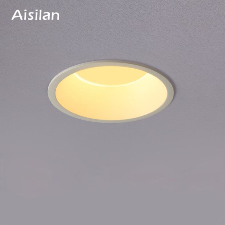 aisilan-ไฟส่องสว่างในบ้านไฟดาวน์ไลท์-led-ขอบแคบแบบฝังไฟสปอร์ตไลท์ความสว่างสูงโคมไฟติดเพดานลูเมนสูง