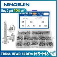 NINDEJIN Set sekrup kepala rangka ceruk silang M3 M4 M5 M6 baja tahan karat Phillips Kit sekrup Swakarya