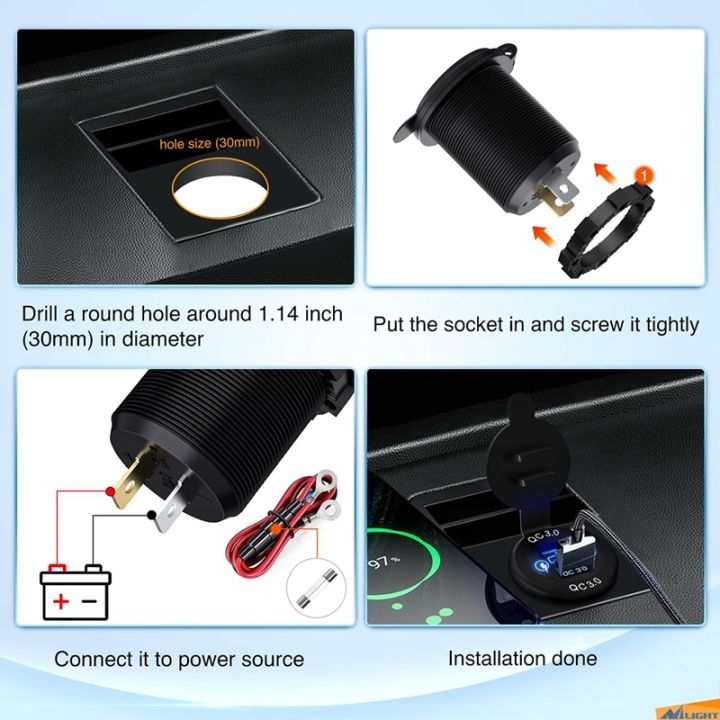 quick-charge-socket-60w-usb-c-multiple-car-charger-socket-pd-3-0-amp-two-qc3-0-ports-with-touch-switch-fast-car-adapter