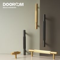 【LZ】✒  Dooroom Brass Stripe Furniture Handles Modern Brass Grey Wardrobe Dresser Cupboard Cabinet Drawer Shoe Box Wine Bar Pulls Knobs