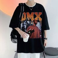 Rapper Dmx Oversized Hip Hop Graphic Print Tshirt Short Sleeve Man Tops Tees Men Women Quality Fabric Cotton Plus Size T Shirt