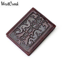 WESTCREEK Brand Women Vintage Chinese Style Card Holder Dragon Printing Men Driver License Card Bag