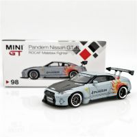 【No-profit】 Fashions King 1:64 MINI GT Works ลิเบอร์ตี้วอล์กสกายไลน์นิสสัน GTR R35 GT Wing Alataw Taiwan รถโมเดล Diecast LHD สุดพิเศษ