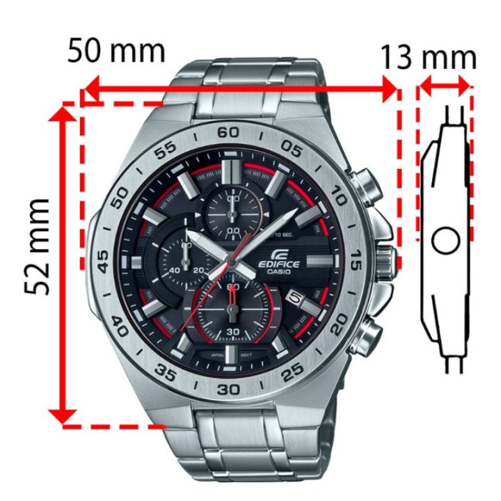 casio-edificeแท้-นาฬิกาข้อมือชาย-รุ่น-efr-564d-1av-สายแสตนเลส-กันน้ำลึก-100-เมตร-cmg