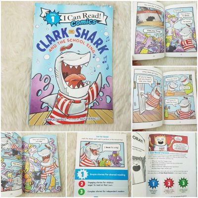 [หนังสือ เด็ก comic] (I Can Read Comics Level 1) Clark the Shark and The School Sing by Bruce Hale หนังสือฝึกหัดอ่าน