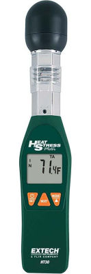 Extech HT30 Heat Stress WBGT Meter , black Humidity and Heat Stress WBGT