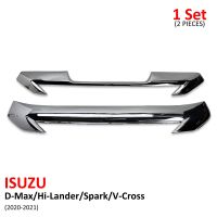 iBarod คิ้ว ครอบกระจังหน้า คิ้วกระจังหน้า 2 ชิ้น สำหรับ Isuzu D-Max Hi-Lander Spark V-Cross ปี 2020-2021