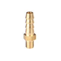 5PCS 2.5mm 3mm 4mm 5mm 6mm 8mm 10mm OD ท่อ Barb M3 m4 M5 M6 M8 เมตริกด้ายชายท่อทองเหลือง Coupler Connector Adapter-Shief