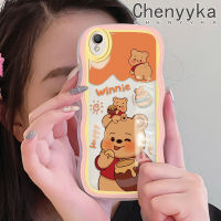 เคส Chenyyyka สำหรับ OPPO A37 A37F เคสการ์ตูน NEO 9แฮปปี้วินนี่ลายหมีขอบคลื่นนุ่มเคสมือถือกันกระแทกแบบใสสร้างสรรค์เคสโปร่งใสลายกล้องถ่ายรูปซิลิกาเจลฝาครอบป้องกัน