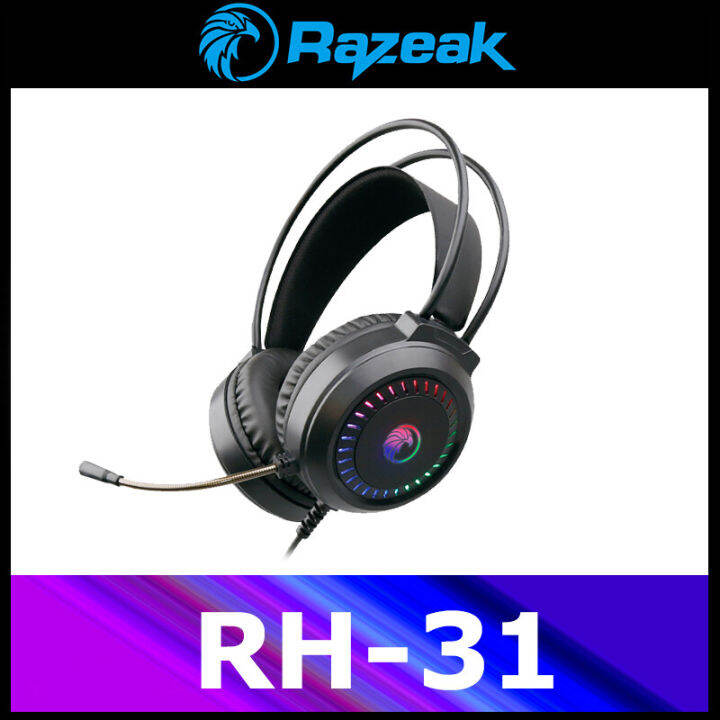 razeak-rh-31-หูฟังเกมมิ่งเกียร์-headset-gaming-7-1-surround-sound-led-light-stereo