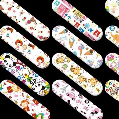 【LZ】✸❣  120 pcs/set Dos Desenhos Animados Band-aid Emplastros para Crianças Kawaii Patches Gesso Ferida Hemostasia Da Pele À Prova D Água Tiras Bandagem Médica