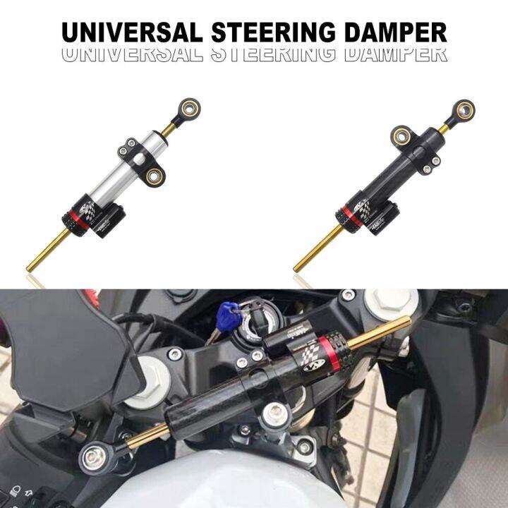 Universal Carbon Fiber Motorcycle Damper Steering Stabilize Safety