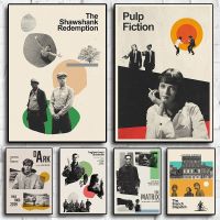 Vintage Nordic Pop ภาพยนตร์โปสเตอร์อัลบั้ม Pulp Fiction The Shawshank Redemption ภาพวาดผ้าใบพิมพ์ Wall Art สำหรับตกแต่งบ้าน