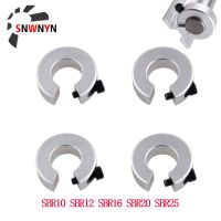 4PCS SBR12/16/20/25mm Linear Rail Shaft Stop Collar Shaft Aluminium Alloy Limit Fixing Ring 3D Parts Fixed Linear Rail Bearing Adhesives Tape