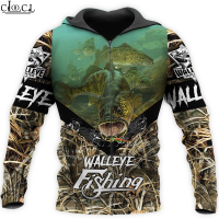 2023 NEW STYLE-2023 new style Beautiful Walleye Fishing 3D Printed Men Hoodie Clothes Sweatshirt Zip Pullover Casual Jacket Tracksuit Drop Shipping(FREE CUSTOM NAME LOGO){trading up}