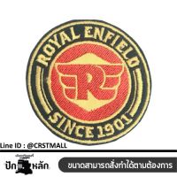 (promotion++) อาร์มรีดปักโลโก้ ROYAL ENFIELD อาร์มรีดปักลาย ROYAL ENFIELD อาร์มรีดติดเสื้อปักลาย ROYAL ENFIELD สุดคุ้มม อะไหล่ แต่ง มอเตอร์ไซค์ อุปกรณ์ แต่ง รถ มอเตอร์ไซค์ อะไหล่ รถ มอ ไซ ค์ อะไหล่ จักรยานยนต์