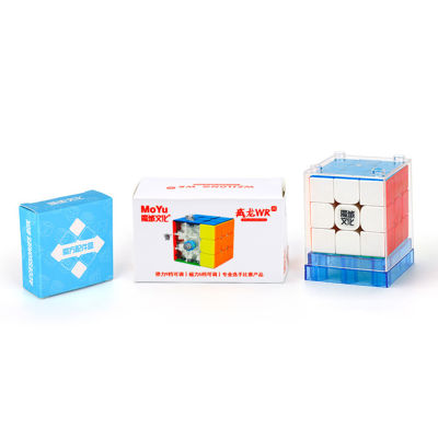 Toptoy Moyu Weilong WRM 3x3แม่เหล็กลอยความเร็ว Cube Stickerless เรียบคู่ปรับแต่งเมจิก Cube การศึกษา Toys823