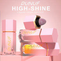 MOFE DUNUF เครื่องสำอาง Highlighter Cair 4สีมัลติฟังก์ชั่นกันน้ำระยับเพื่อเพิ่มความสว่างติดทนนานคอนทัวร์แก้มอายแชโดว์ไม้แบบพกพาแต่งหน้าร่างกาย