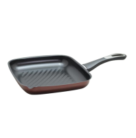 SANE กระทะย่าง 26x28x4.2 ซม. PAN-GRILLDER สีดำ