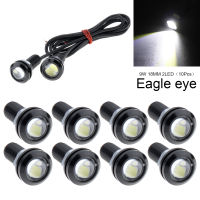 10ชิ้น E Agle Eye มอเตอร์รถ18มิลลิเมตร9วัตต์ LED ตัดหมอกสำรองข้อมูลย้อนกลับ DRL แสงโคมไฟหลอดไฟสหรัฐ