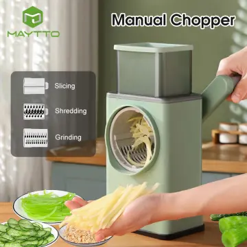 Kitchen Mandoline Vegetable Slicer with 3 Blade Shred Grind