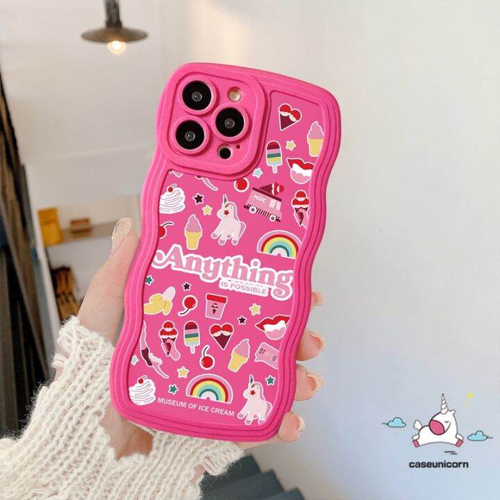 เคสตัวการ์ตูนน่ารักรูปดาวสีรุ้งสามารถใช้ได้กับ-iphone-7plus-14-11-xr-13-12-pro-max-x-xs-max-7-6-8-6s-plus-se-2020เคสขอบลอนนิ่มลายยูนิคอร์นกันกระแทก