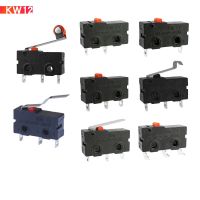 5Pcs Mini Micro Limit Switch NO NC 3 Pins PCB Terminals SPDT Micro kw12/11 mouse zw12 small stroke limit 3 feet 2 feet 5A pulley