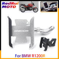 สำหรับ BMW R1200R R 1200R รถจักรยานยนต์ CNC อลูมิเนียมผู้ถือศัพท์มือถือ GPS Navigator กระจกมองหลัง Handlebar cket อุปกรณ์เสริม