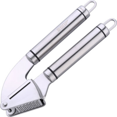 304 Stainless Steel Garlic Press Fast Squeeze Garlic Garlic Garlic Easy Garlic Garlic Manual Kitchen Gadget Kichen Accessories