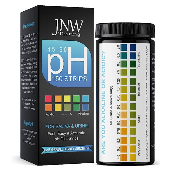 JNW pH Strips for Urine and Saliva Testing (4.59.0) (150 Strips