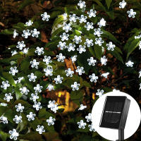 7M 50LED Solar Powered Fairy Lights Holiday String Lights Waterproof Christmas Lights Outdoor Garden Light Home Bedroom Decor