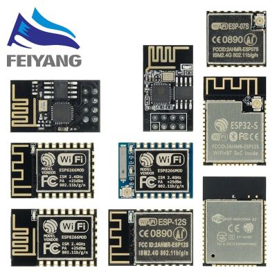 ✒✷► ESP8266 ESP-01 ESP-01S ESP-07 ESP-07S ESP-12 ESP-12E ESP-12F ESP-32 ESP-32S Serial โมดูลรับส่งสัญญาณไวไฟไร้สาย 2 . 4 G