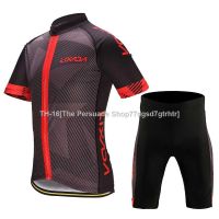 ○□❈ Lixada Mens Cycling Clothes Set Quick Dry Short Sleeve Bicycle Jersey Shirt Tops 3D Cushion Padded Riding Shorts Tight