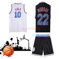 【ร้อน】อะนิเมะเครื่องแต่งกายคอสเพลย์ Space-Jam 2 Tune Squad 1 LOLA 10 Murray 22กระต่ายฤดูร้อนตาข่ายบาสเกตบอลกีฬาย์กีฬา