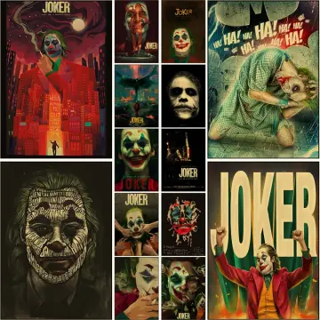 The Joker Movie Poster Retro Kraft Paper Poster for Home Cafe Bar