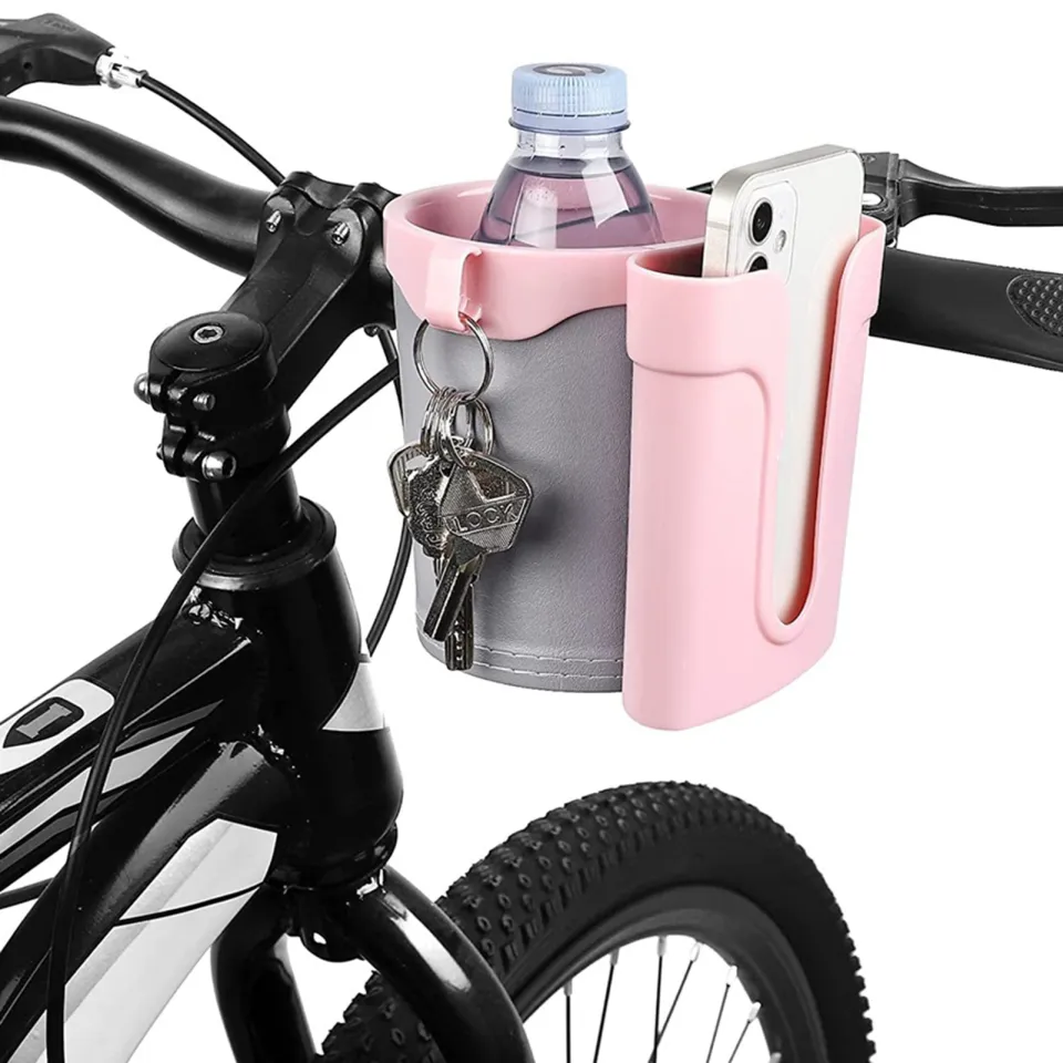 Bicycle cup holder with deals cell phone holder