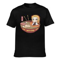 Hot Sale MenS Tshirts Demon Slayer Anime Rengoku Kyoujurou One Bowl Noodle New Arrival MenS Appreal