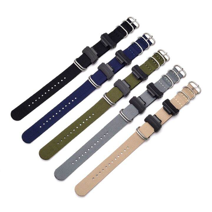 〖bar Watchband〗ตัวแปลง16มม 1คู่และชุดแถบสายนาฬิกาไนลอน Nato สำหรับ