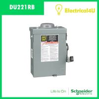 Schneider Electric DU221RB เซฟตี้ สวิตซ์ แบบไม่มีฟิวส์ใช้เป็นสะพานไฟ สำหรับใช้ภายนอกอาคาร 30A 1เฟส 240V