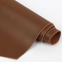 Yello Brown Head Layer Fine Grain Soft Cowhide Leather Fabric for DIY Wallet Bag Butt Leathercraft Accessories