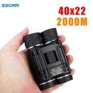 ESCAM Ống Nhòm HD 40X22 Kính Viễn Vọng Mini Gấp Gọn Tầm Xa 2000M Dành Cho