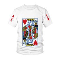 Kawaii Poker 3D Printed T Shirt Kids Harajuku Summer Fashion T-shirt Boy Girl Unisex Leisure Sports Childrens clothing Tshirts