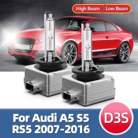 หลอดไฟหน้าซีนอน1คู่ซ่อนความสว่างมาก D3s ไฟซีนอน6000K สำหรับ S5 A5 Audi Rs5 2016 2015 2014 2013 2012 2011 2007 2010