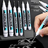 1/3/4/5Pcs White Permanent Paint Pen set for Wood Rock Plastic Leather Glass Stone Metal Canvas Ceramic Deep Hole Marker Tiles