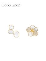 Vivienne Westwood DODOGOGO flower earrings for women 2023 new design ear clips unique ear studs light luxury high-end earrings